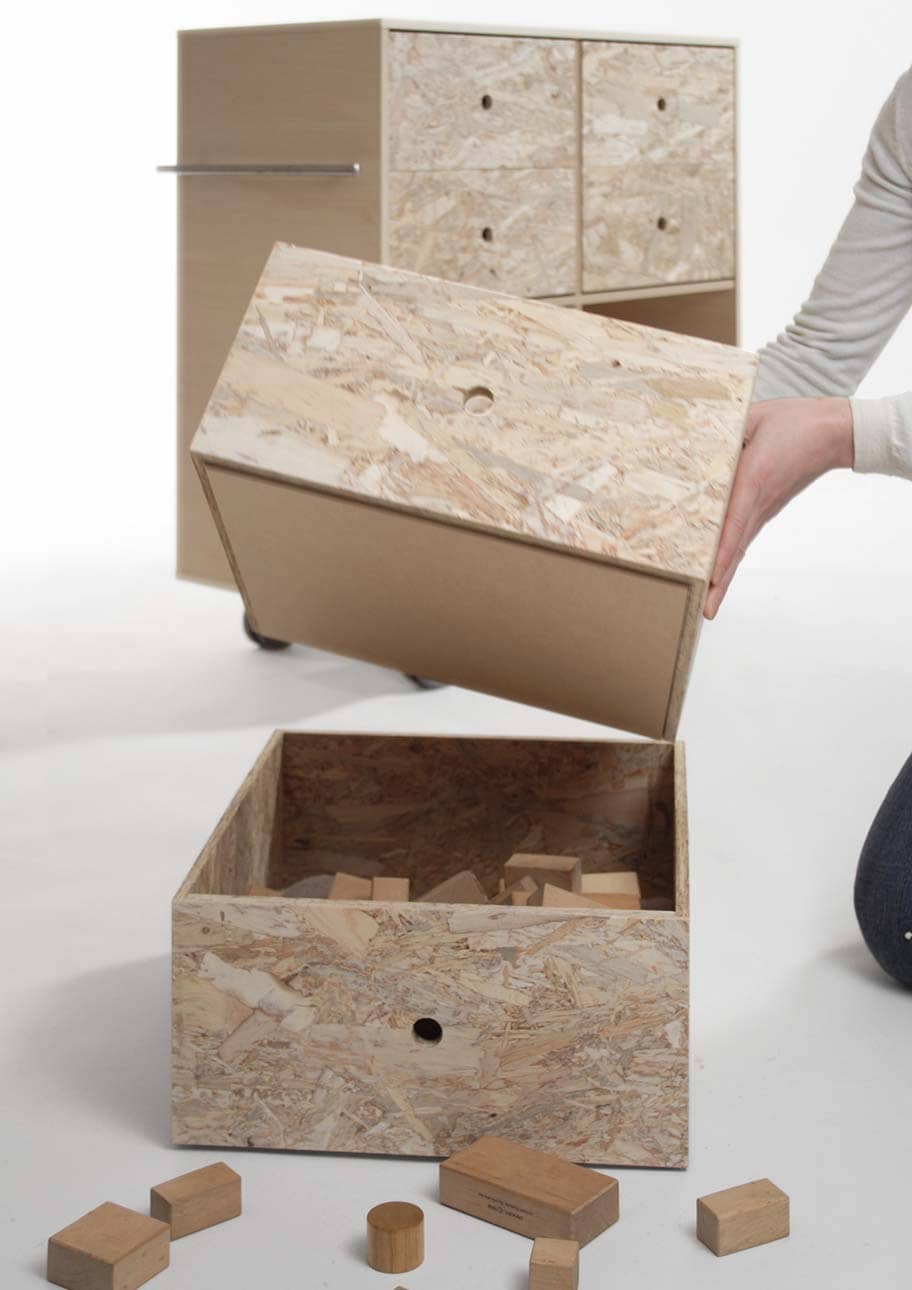 Storage Cart キャスター付き収納カート 標準タイプ 玩具箱 4段×2列