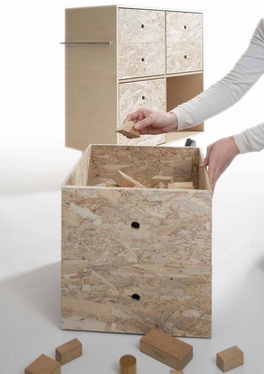 Storage Cart キャスター付き収納カート 標準タイプ 玩具箱 4段×2列