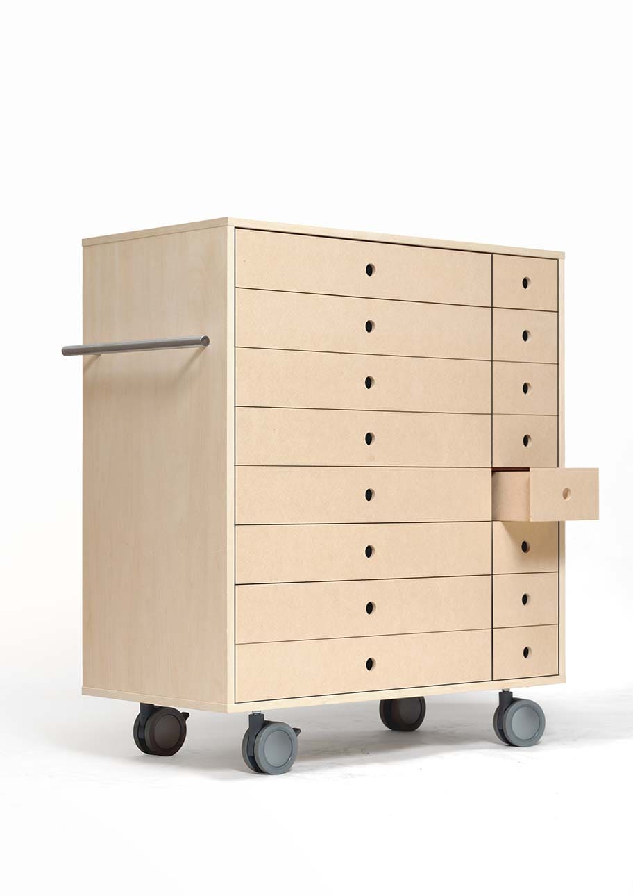 Storage Cart キャスター付き収納カート 標準タイプ CD引き出し収納カート