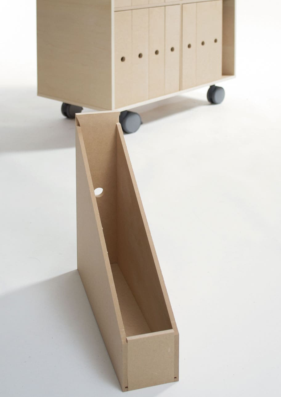 Storage Cart  キャスター付き収納カート 標準タイプ ファイルボックス 2段×8列