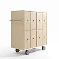 Storage Cart  キャスター付き収納カート 標準タイプ ファイルボックス 2段×4列