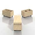 Storage Cart キャスター付き収納カート ロータイプ LPレコード収納カート