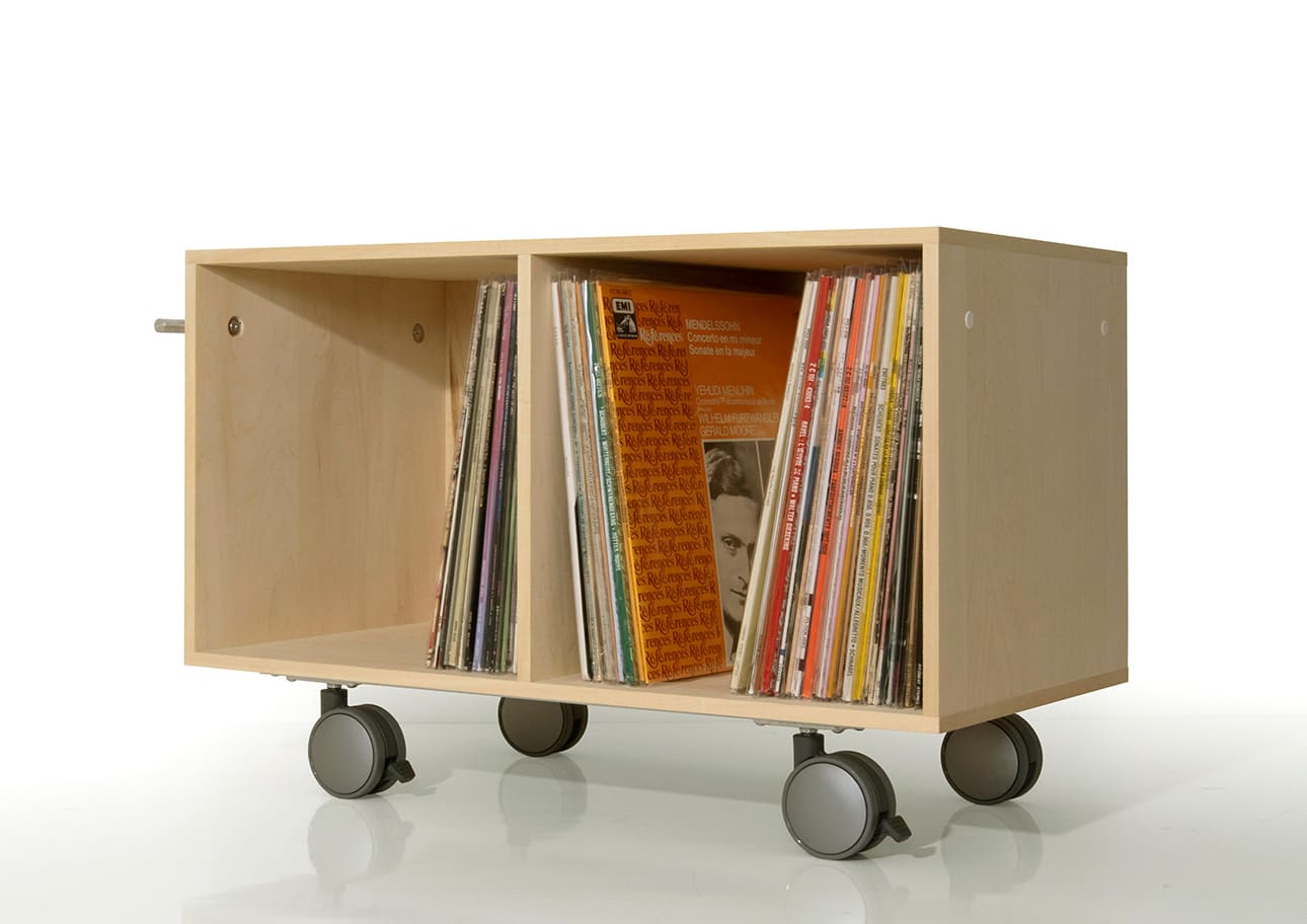 Storage Cart キャスター付き収納カート ロータイプ LPレコード収納カート