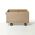Storage Cart キャスター付き収納カート ロータイプ LPレコード収納カート(上部開放)2コマタイプ