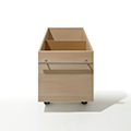Storage Cart キャスター付き収納カート ロータイプ LPレコード収納カート(上部開放)2コマタイプ