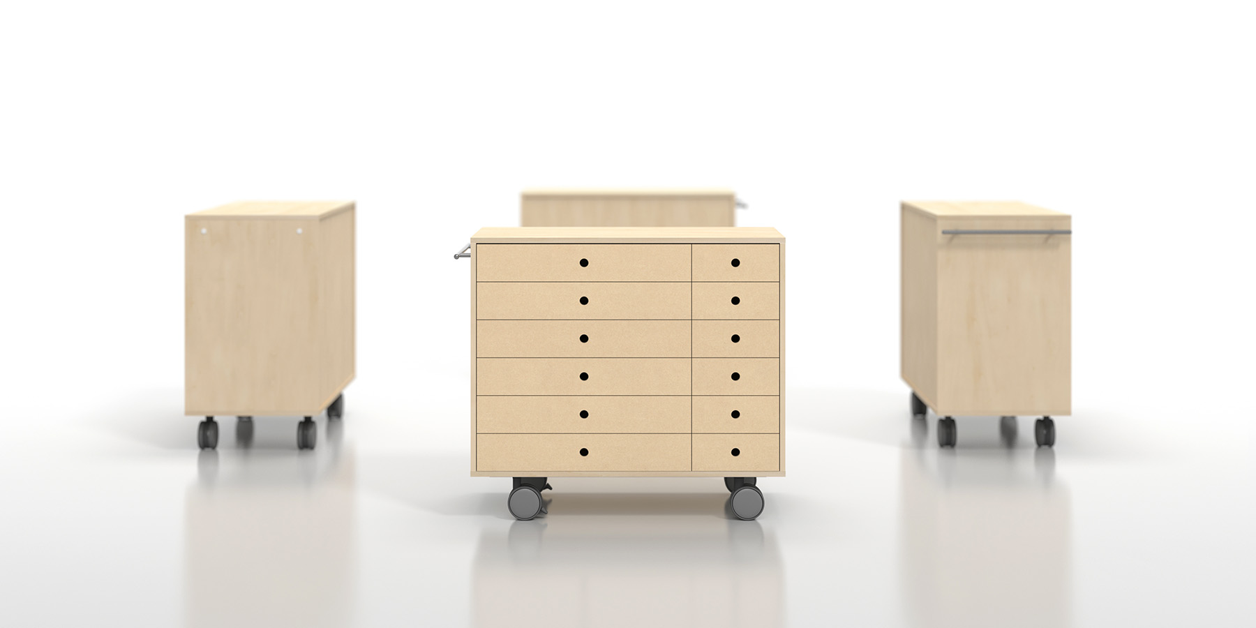 Storage Cart キャスター付き収納カート ミドルタイプ | margherita