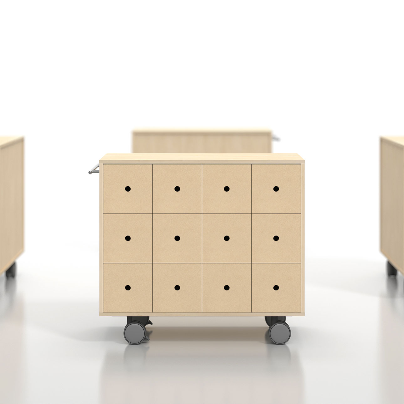 Storage Cart  キャスター付き収納カート CD引き出し収納カート ミドルタイプ