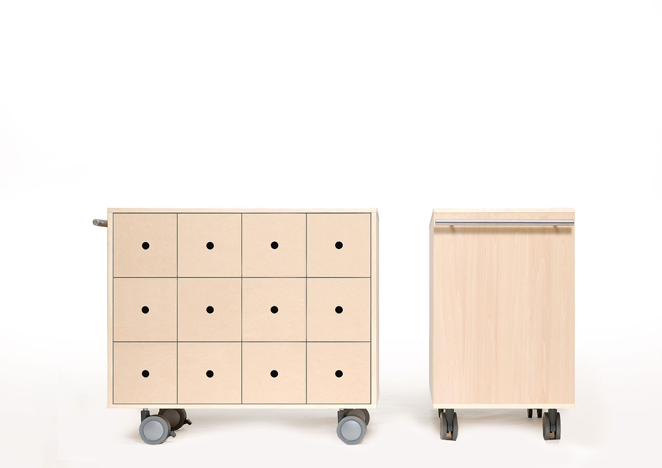 Storage Cart  キャスター付き収納カート CD引き出し収納カート ミドルタイプ