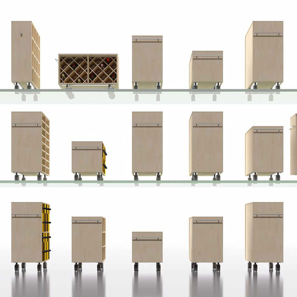 キャスター付き収納カートのStorage Cart（ストレージカート）おすすめキャスター付き収納ワゴン。