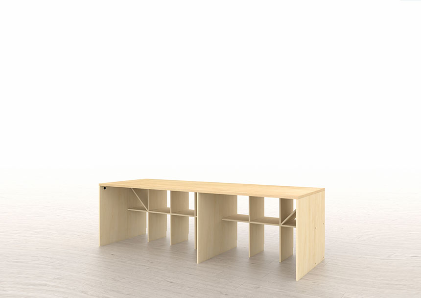 アンダーカウンター本棚 奥行350mm