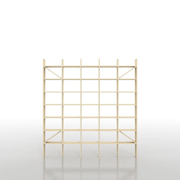 SLF-A5-1800-1800 壁一面のA5判本棚 奥行180mm 縦8コマ×横5コマ