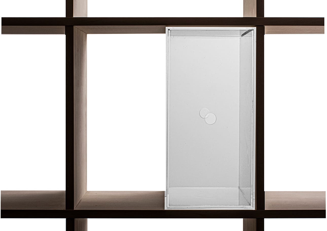 Shelf アクリル 引き出しファイルボックス 1列(本棚・奥行350専用)
