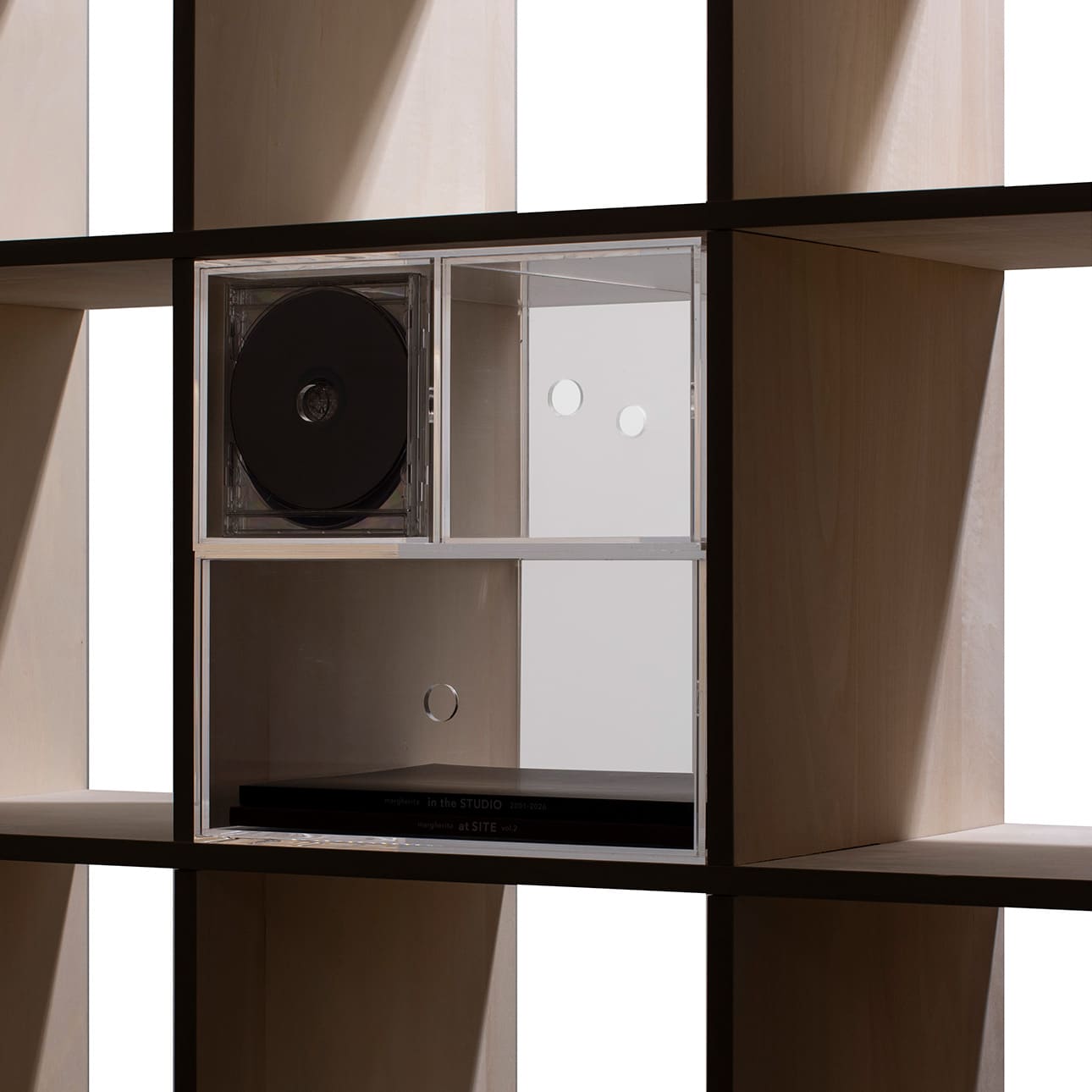 Shelf アクリル A4書類収納引き出し 1段（本棚 奥行350mm専用）