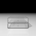Shelf アクリル A4書類収納引き出し 2段（本棚 奥行350mm専用）