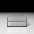 Shelf アクリル A4書類収納引き出し 2段（本棚 奥行350mm専用）