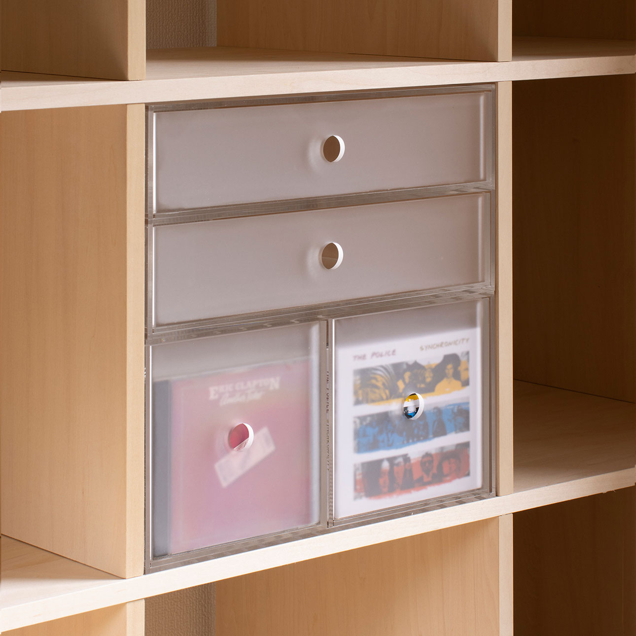 Shelf アクリル CD収納引き出し（本棚 奥行350mm専用）