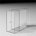 Shelf アクリル 引き出しファイルボックス 1列(本棚・奥行350専用)