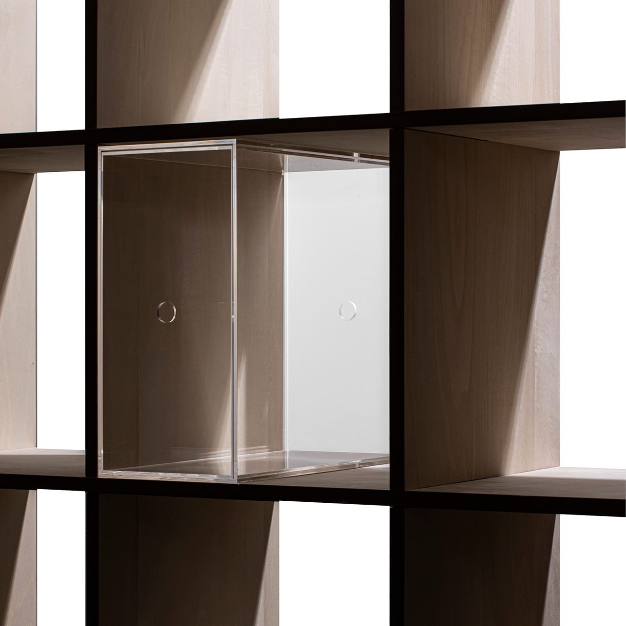 Shelf アクリル 引き出しファイルボックス 1列(本棚・奥行350専用)
