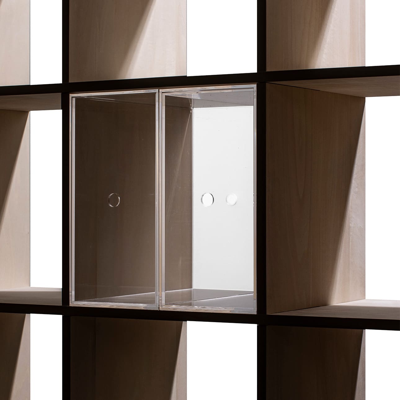 Shelf アクリル 引き出しファイルボックス 1列(本棚・奥行350専用)