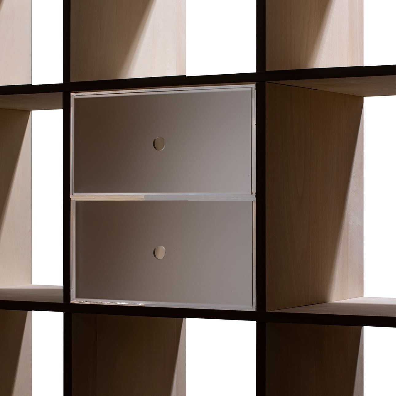 Shelf アクリル A4書類収納引き出し 1段（本棚 奥行350mm専用）