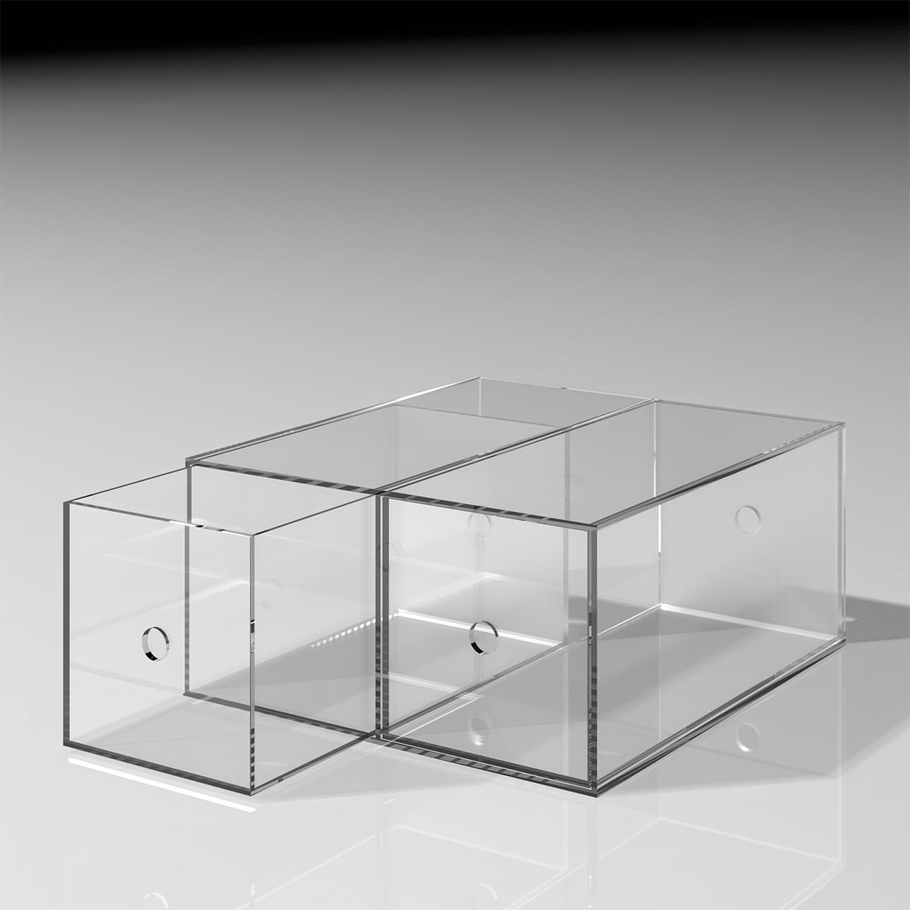 Shelf アクリル CD収納引き出し（本棚 奥行350mm専用）