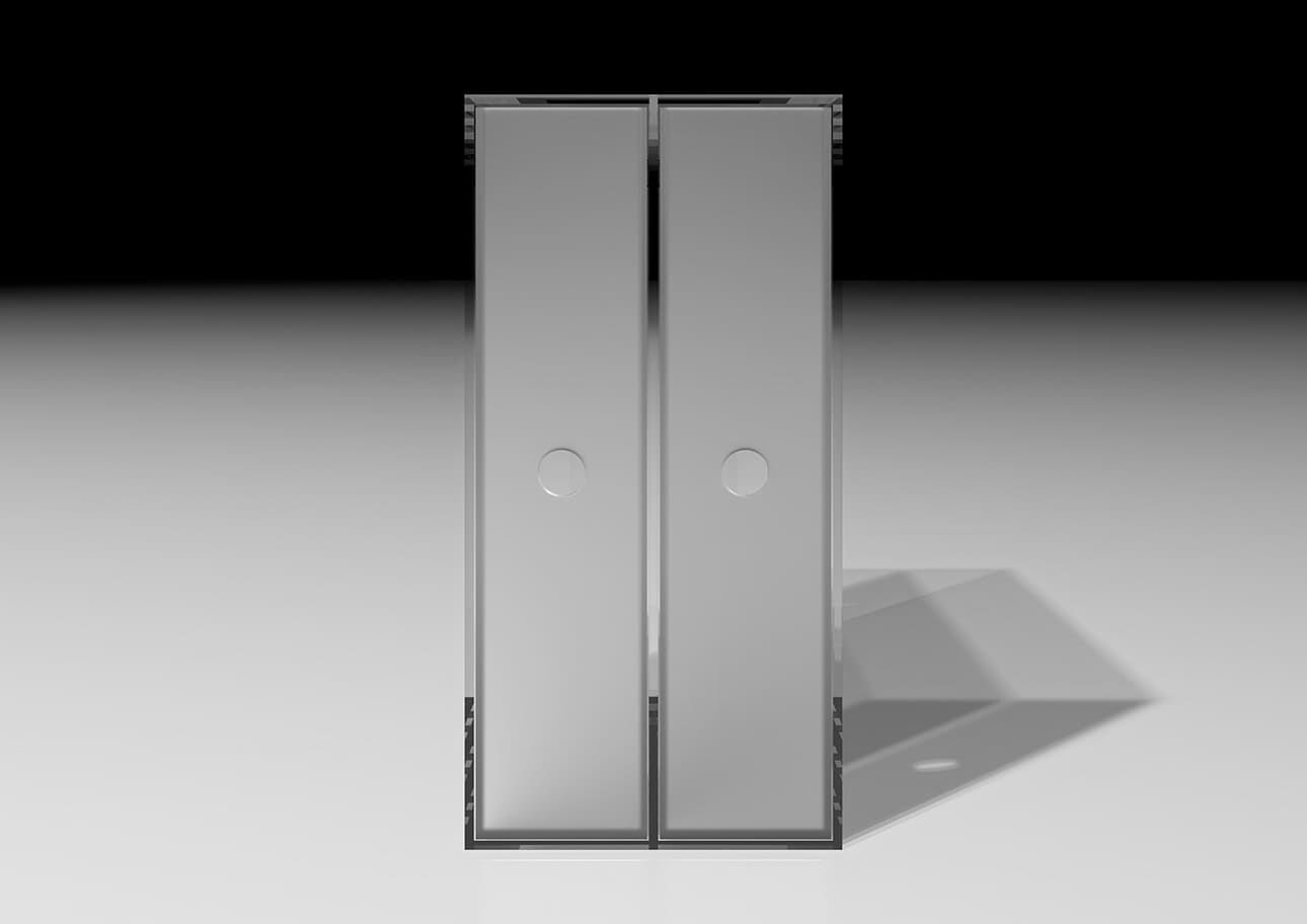 Shelf アクリル 引き出しファイルボックス 2列（本棚・奥行350専用）