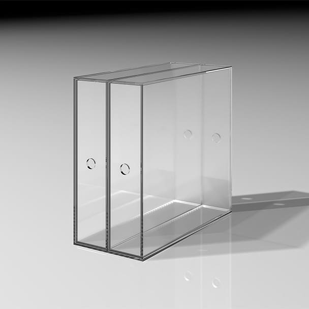 アクリル 引き出しファイルボックス 2列