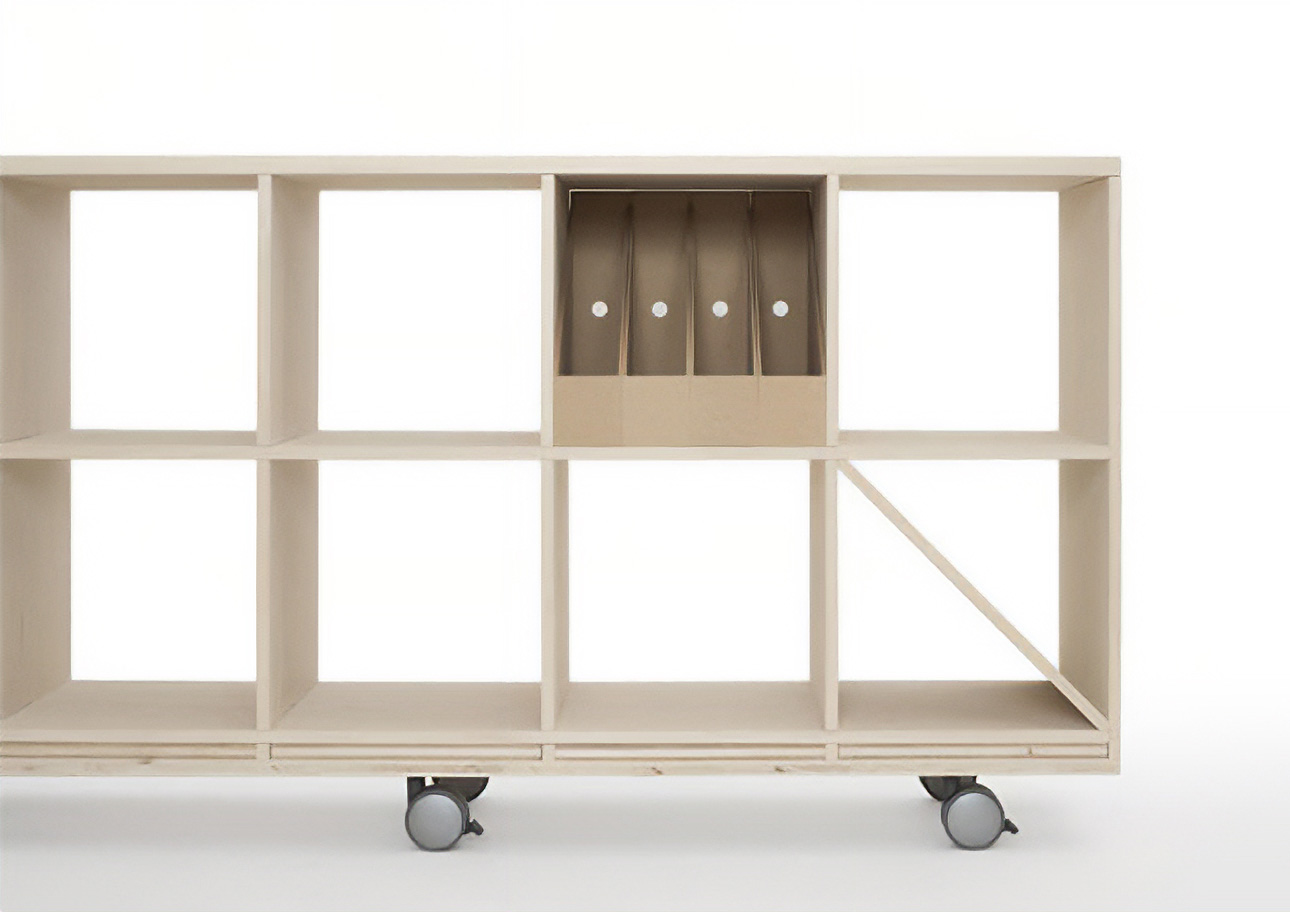 Shelf ファイルボックス 4列（本棚 奥行350mm専用）