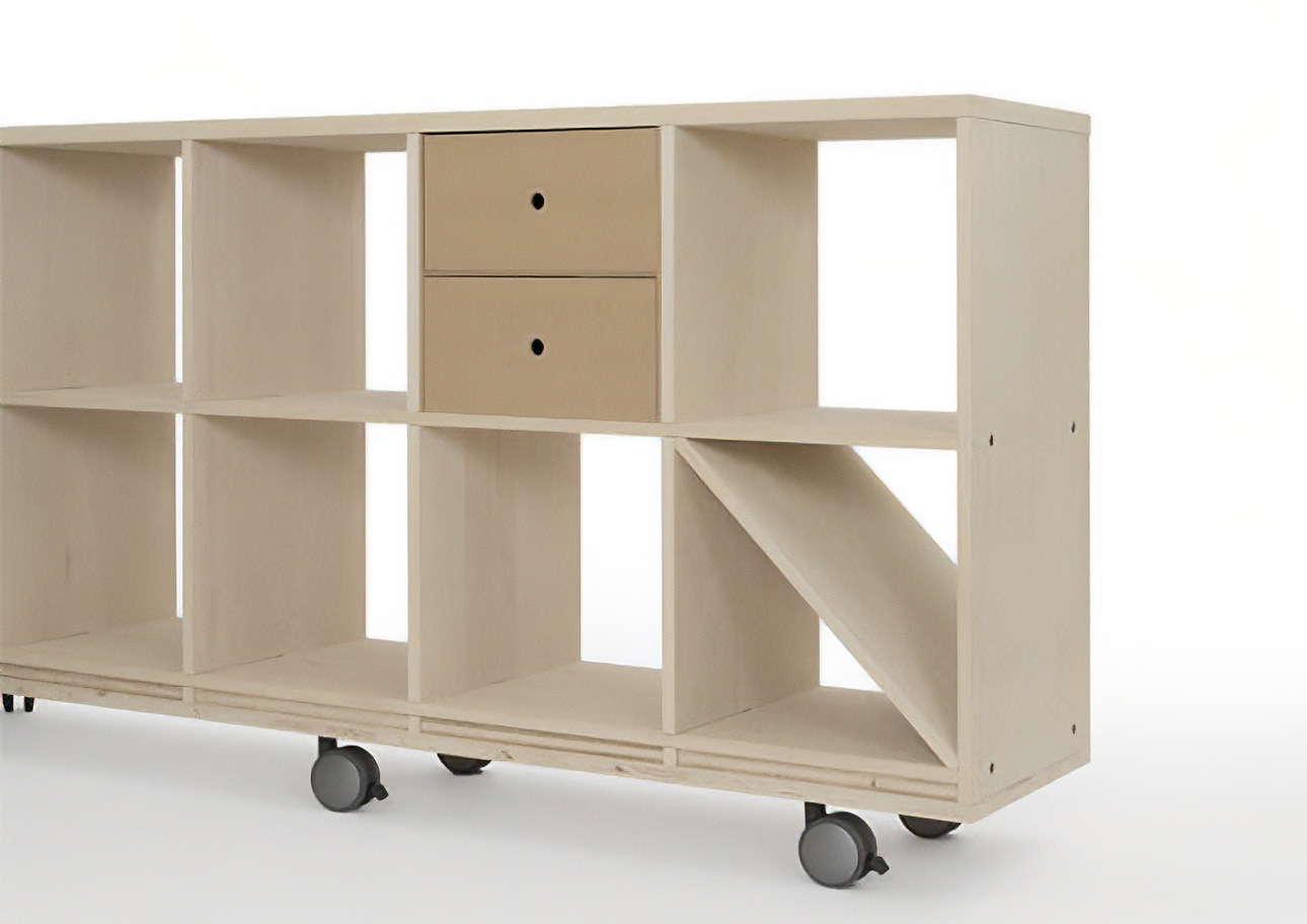 Shelf A4書類収納引き出し 2段（本棚 奥行350mm専用）