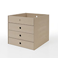Shelf A4書類収納引き出し 4段（本棚 奥行350mm専用）