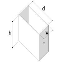 Shelf 引き出しファイルボックス 2列（本棚・奥行350専用）