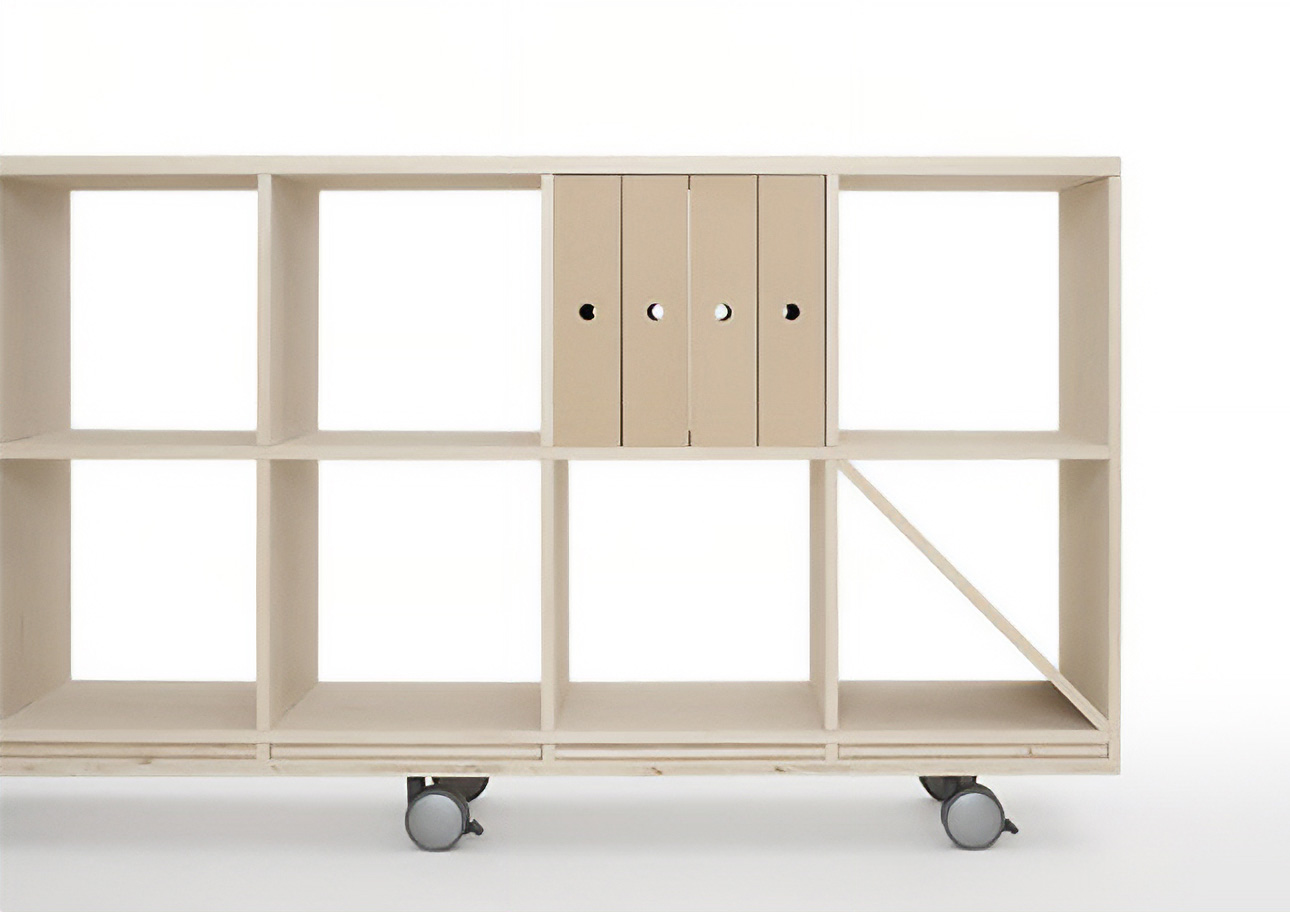 Shelf 引き出しファイルボックス 4列（本棚・奥行350専用）