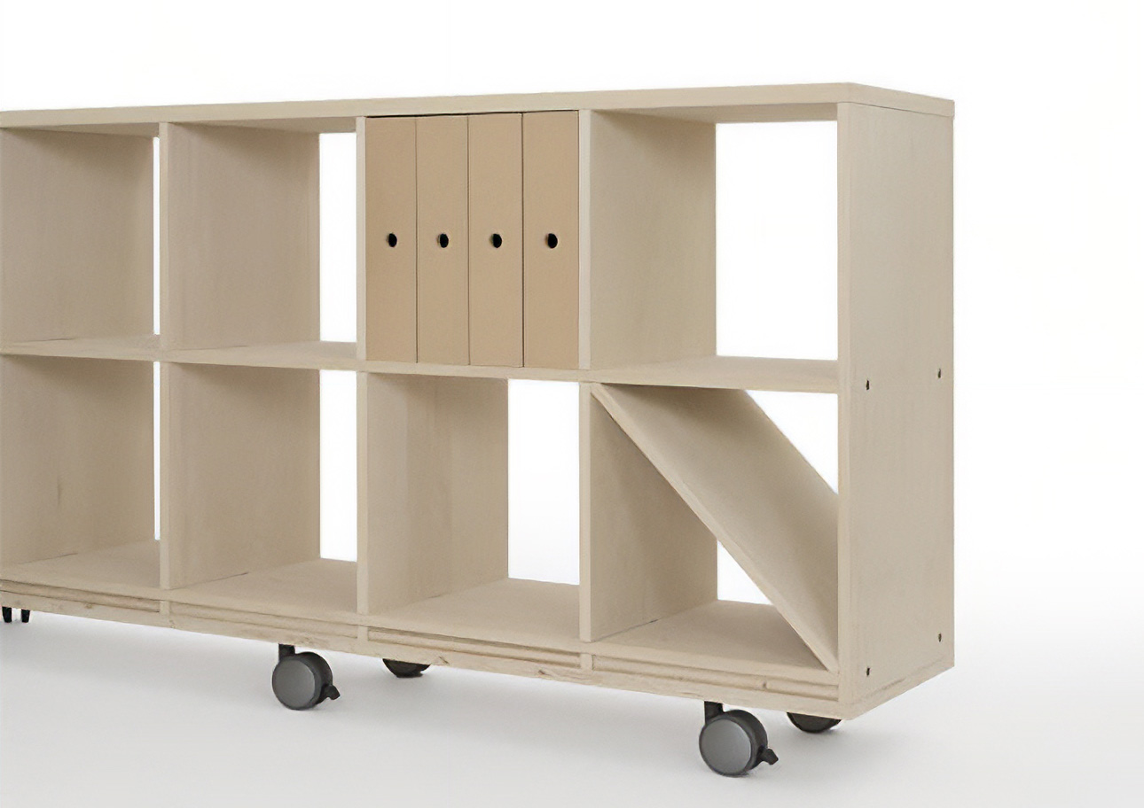 Shelf 引き出しファイルボックス 4列（本棚・奥行350専用）