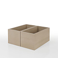 Shelf 整理ボックス 2列(本棚・奥行350専用)