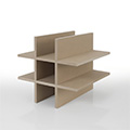 Shelf 仕切り板 3段×3列（本棚・奥行350専用）