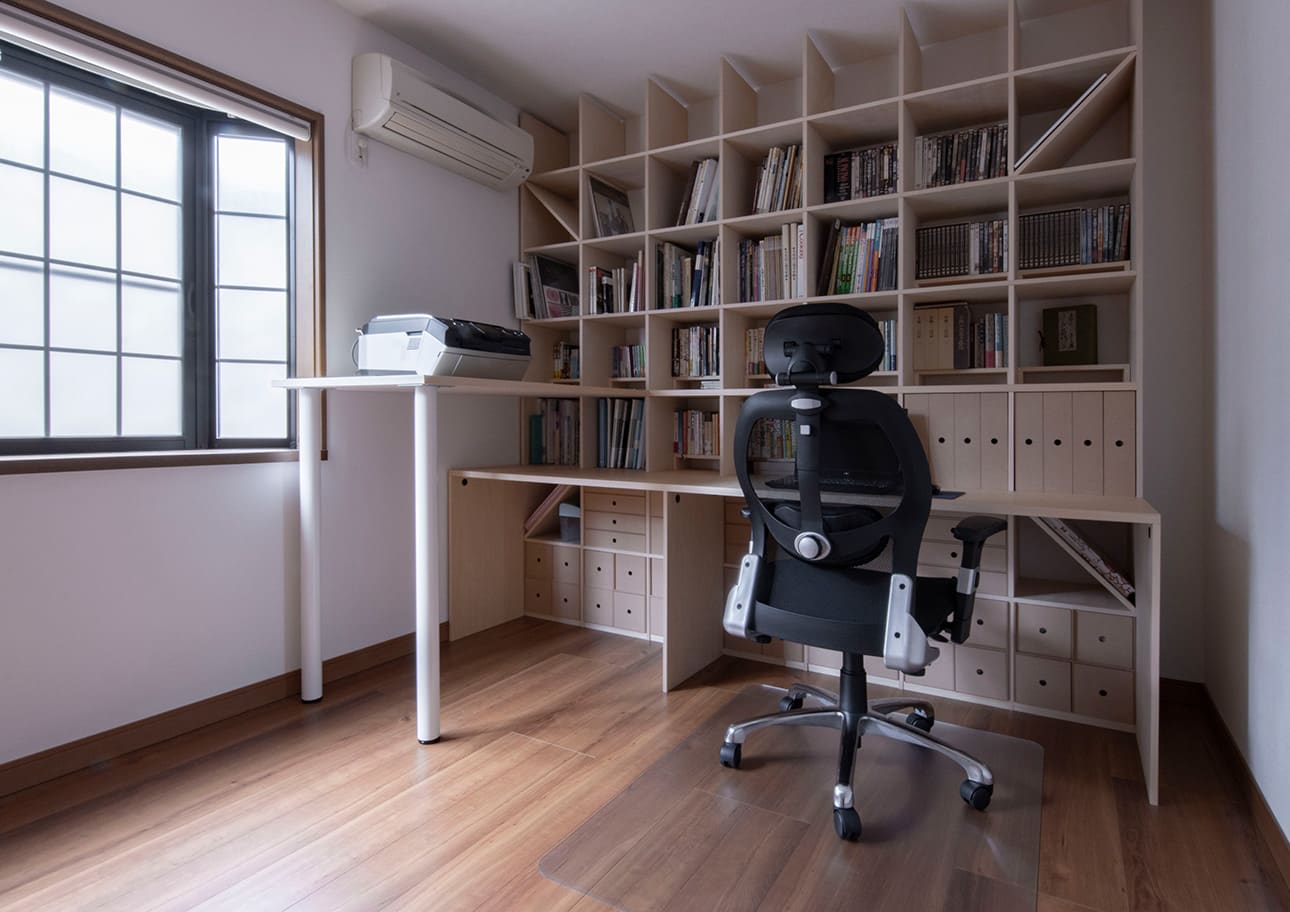 スタンディングテーブル付き本棚 立ち机 スタンディングデスク ハイデスク