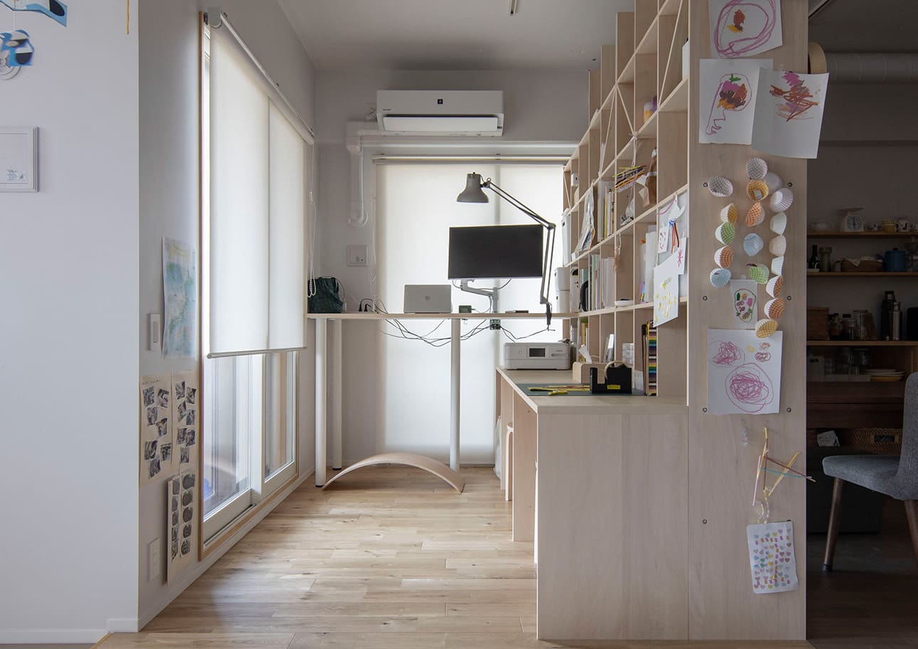 スタンディングテーブル付き本棚 立ち机 スタンディングデスク ハイデスク