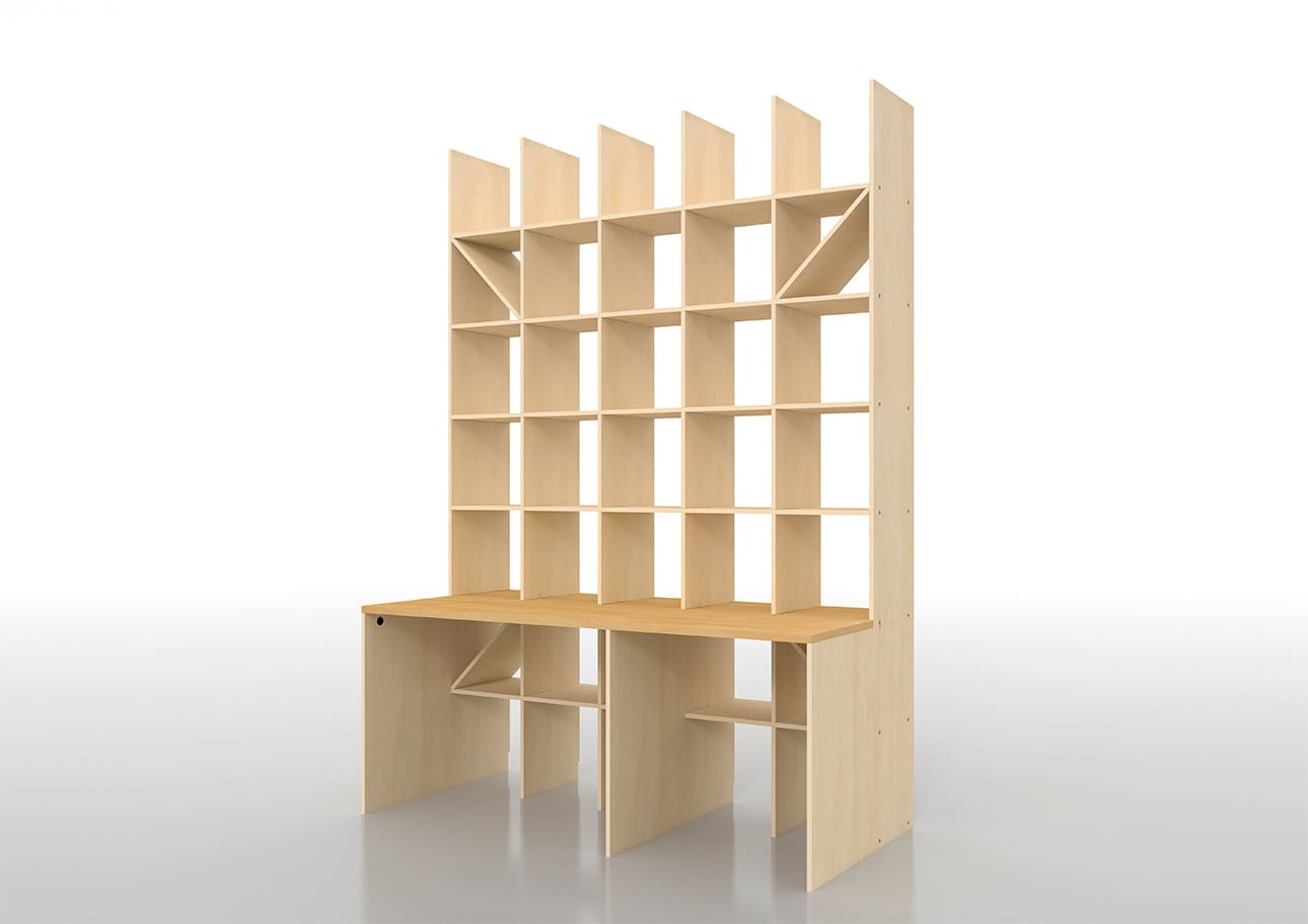 デスク付き壁面収納 机付き壁面収納