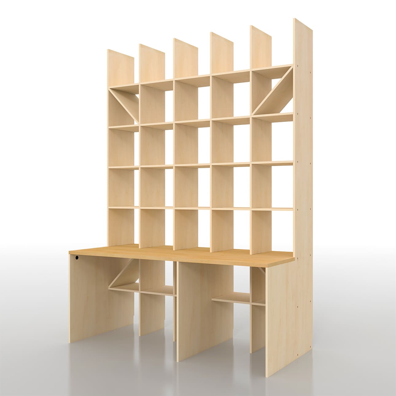 デスク付き壁面収納 机付き壁面収納