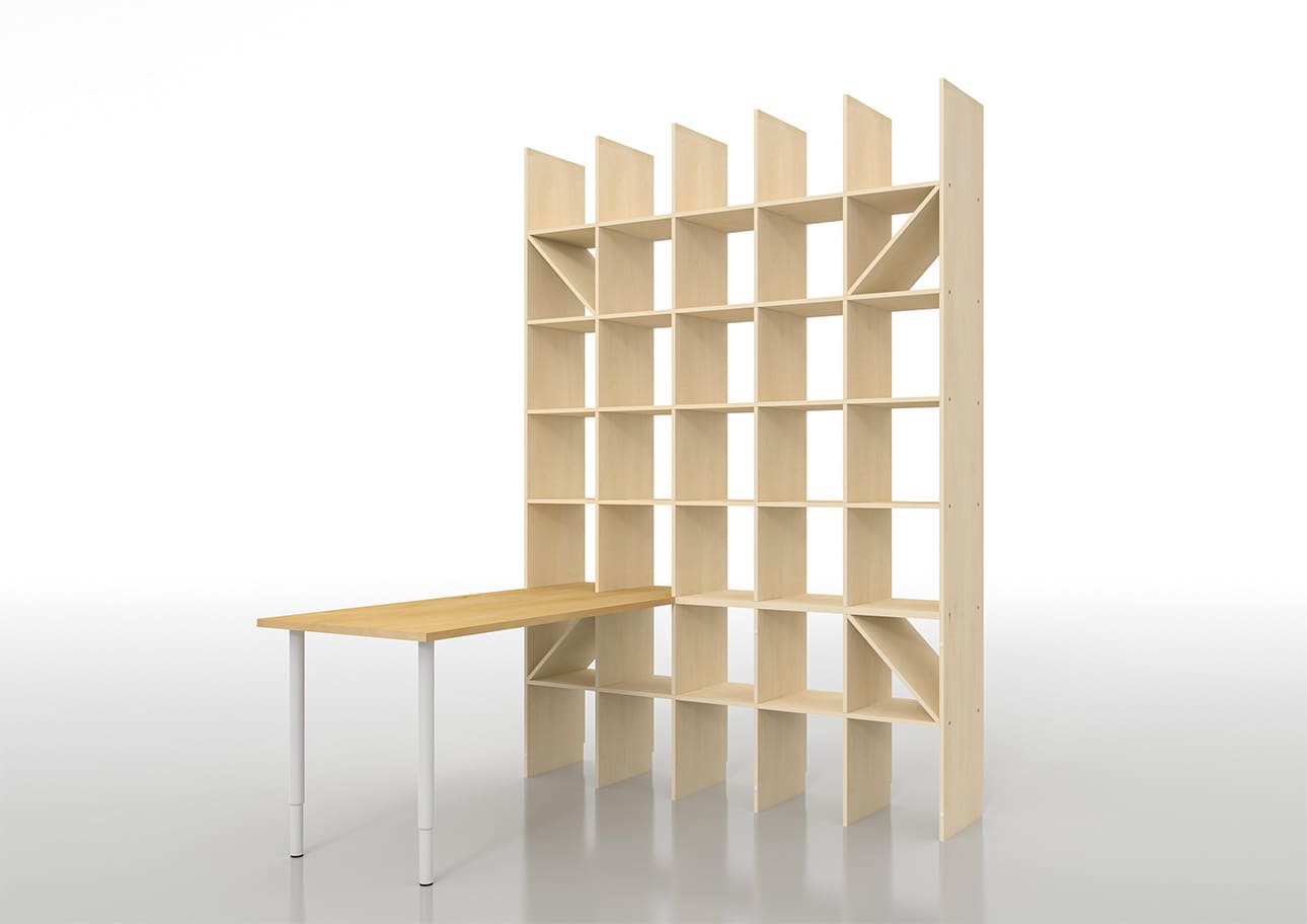 デスク付き本棚 本棚付きデスク 学習机 書斎机 SOHO家具