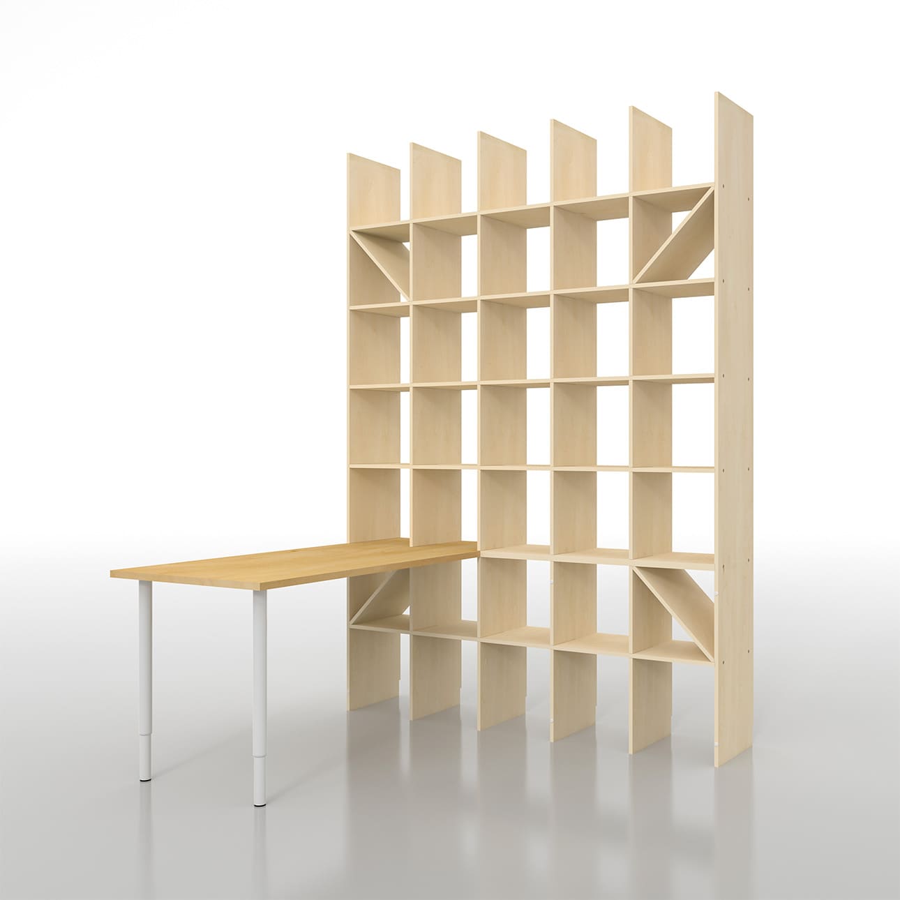 デスク付き本棚 本棚付きデスク 学習机 書斎机 SOHO家具