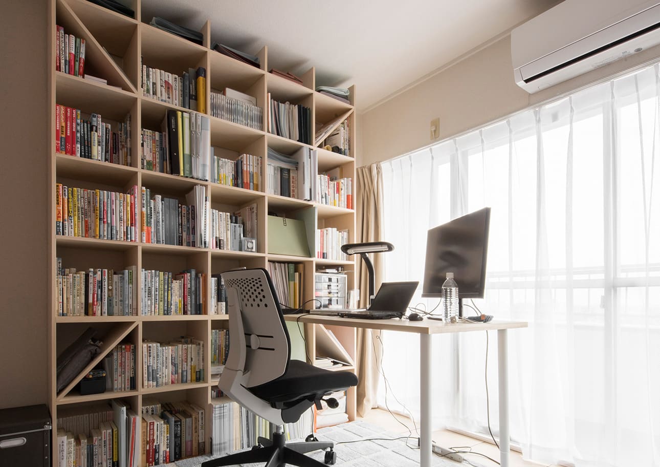 デスク付き本棚 本棚付きデスク 学習机 書斎机 SOHO家具