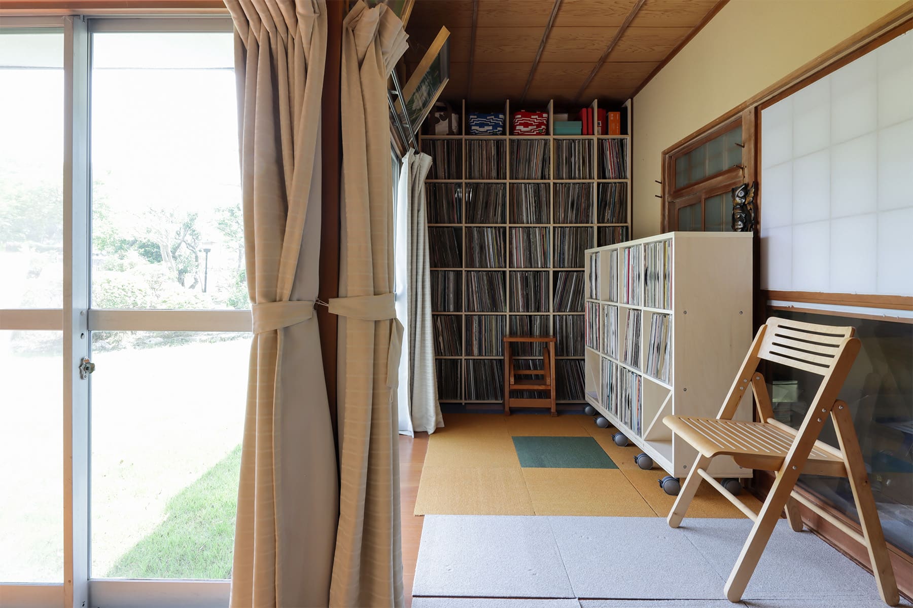 キャスター付き 本棚 移動式 ロータイプ