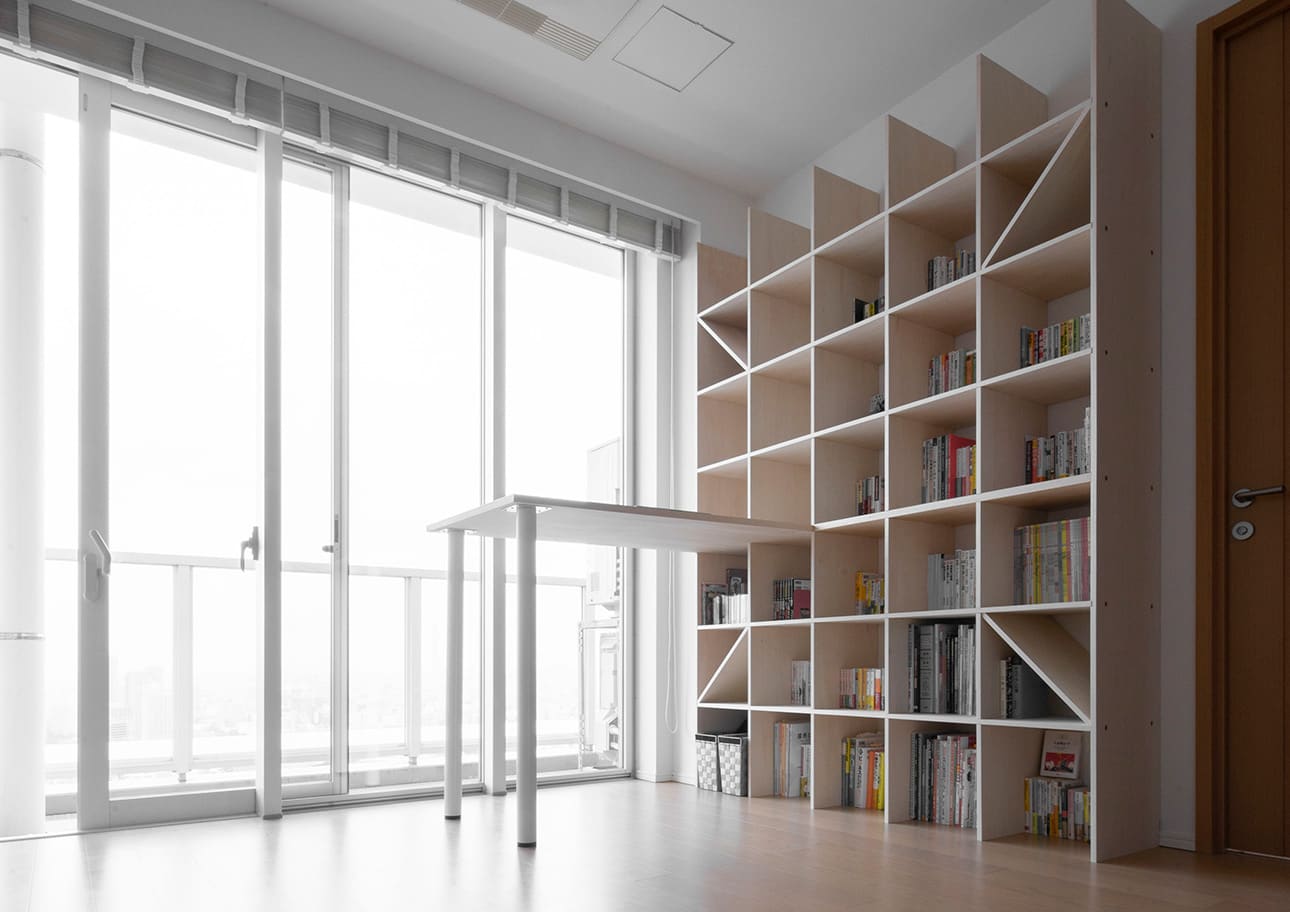 スタンディングデスク付き本棚 立ち机 スタンディングテーブル ハイデスク