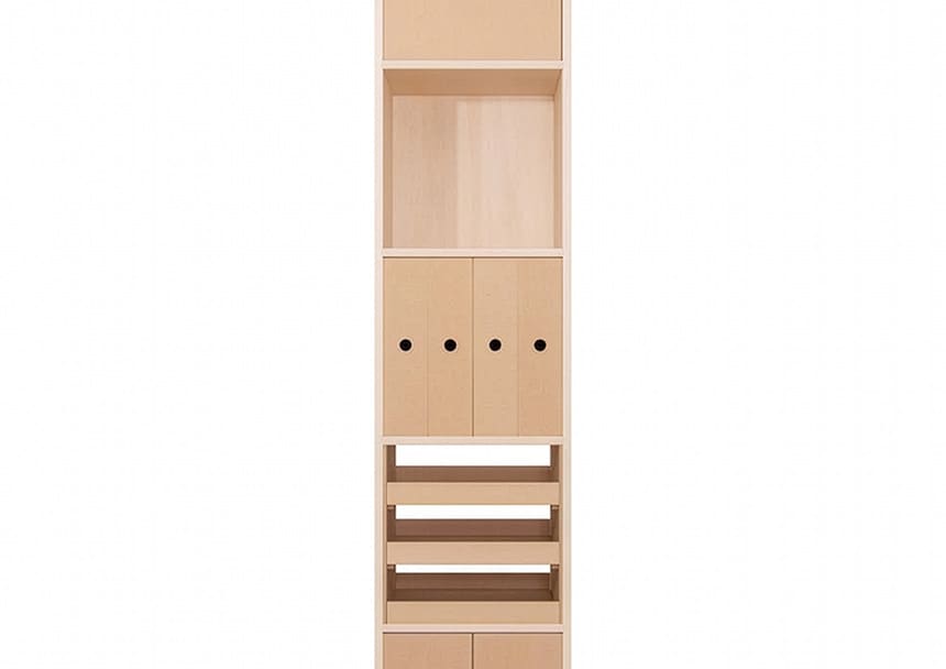 「専用カセット」「トレー」でより機能的な壁面収納に