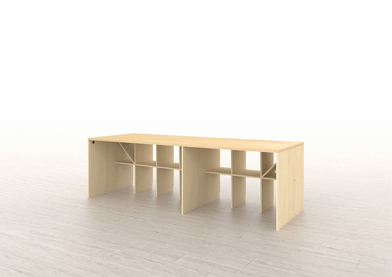 Shelf アンダーカウンター本棚 奥行350mm 縦2コマ×横7コマ