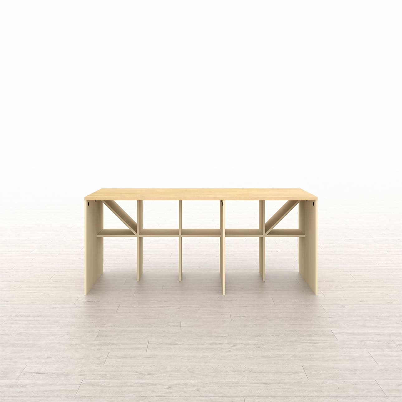 足元棚付きデスク 学習机 作業机 商品展示台