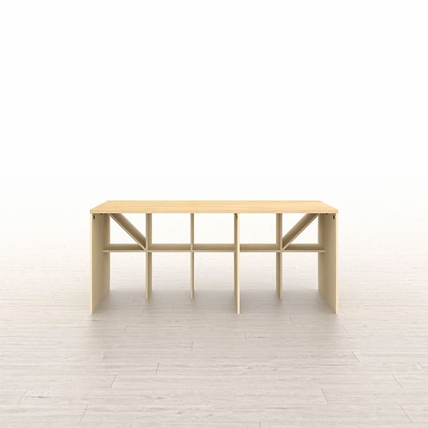 SLF-AR-1800-COUNTER アンダーカウンター本棚 奥行350mm 縦2コマ×横5コマ