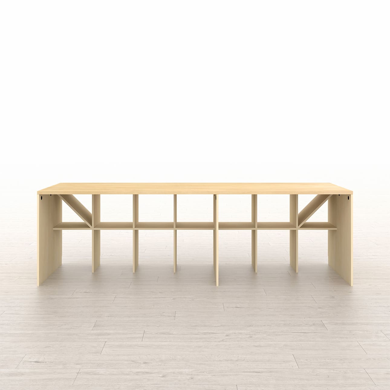 足元棚付きデスク 学習机 作業机 商品展示台