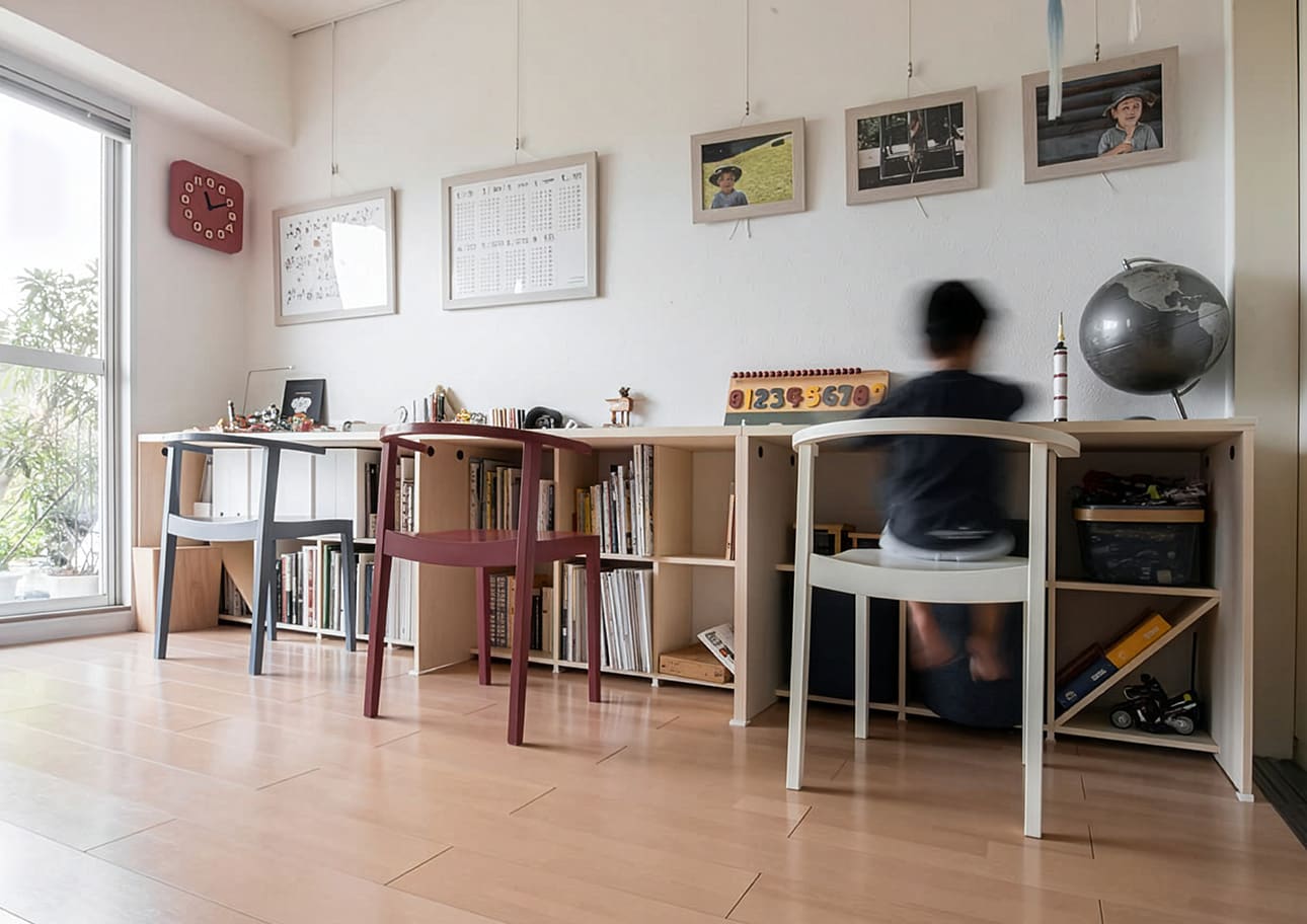 足元棚付きデスク 学習机 作業机 商品展示台